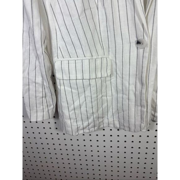 Steve Madden pin stripe blazer jacket size L - Picture 3 of 7